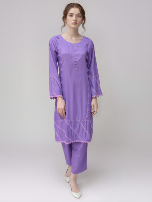 Dull Lavender Wholesale Linen Co Ord Outfit