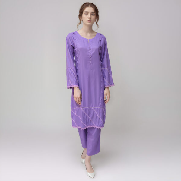 Dull Lavender Wholesale Linen Co Ord Outfit