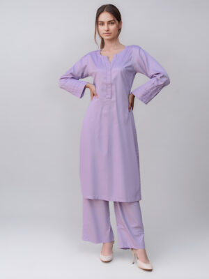 Light magenta Stylish Linen Co Ord Sets Wholesale