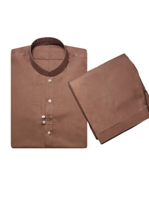 Pastel brown Pakistani Men’s Shalwar Kameez