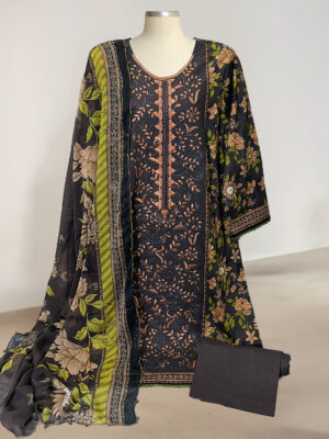 Charcoal Wholesale Pakistani lawn suits