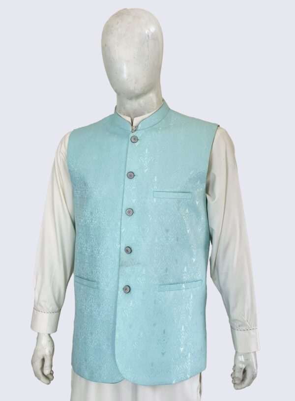 Cyan Stylish waistcoat for men