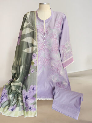 Eshal Lilac Wholesale 3pc Embroidered Lawn Suit