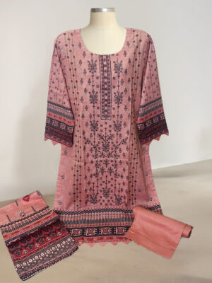 Faded Pink Wholesale Pakistani lawn embroidered suits