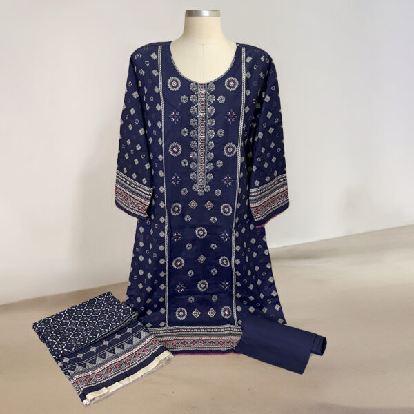 Navy blue Wholesale Pakistani lawn dresses for women