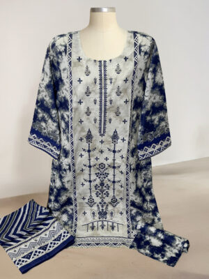 Pastel Grey Ladies wholesale stitched lawn suits Pakistan