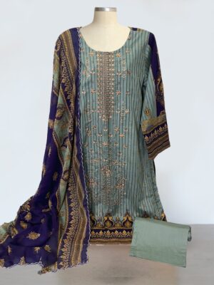 Regent Grey Pakistani lawn suits wholesale