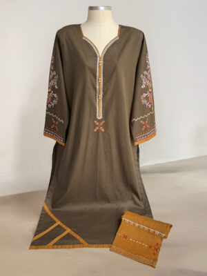 Zeenat Olive 2 piece lawn suit wholesale