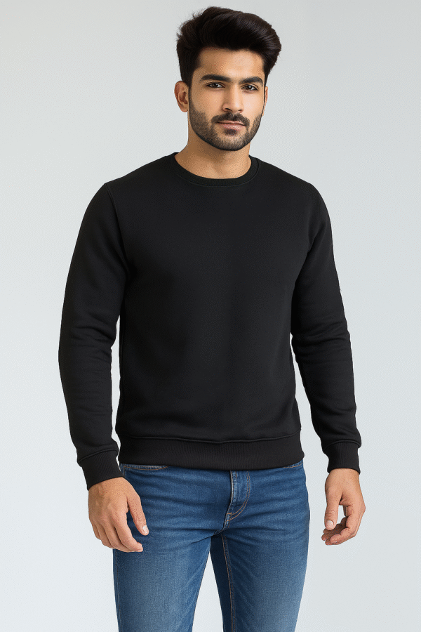 Black Plain sweatshirts wholesale