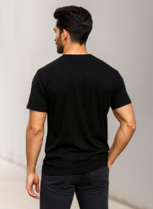 Black Premium Cotton Round Neck T Shirts