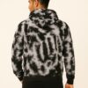 Black & white men’s oversized cotton tie dye hoodie