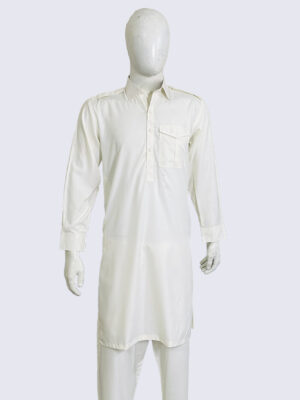 Cream Daily Wear Wash and Wear Men’s Shalwar Kameez