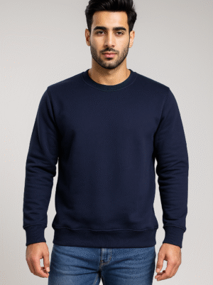 Navy Blue Crewneck Sweatshirts Wholesale