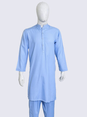 Sky blue Wash and Wear Men’s Shalwar Kameez