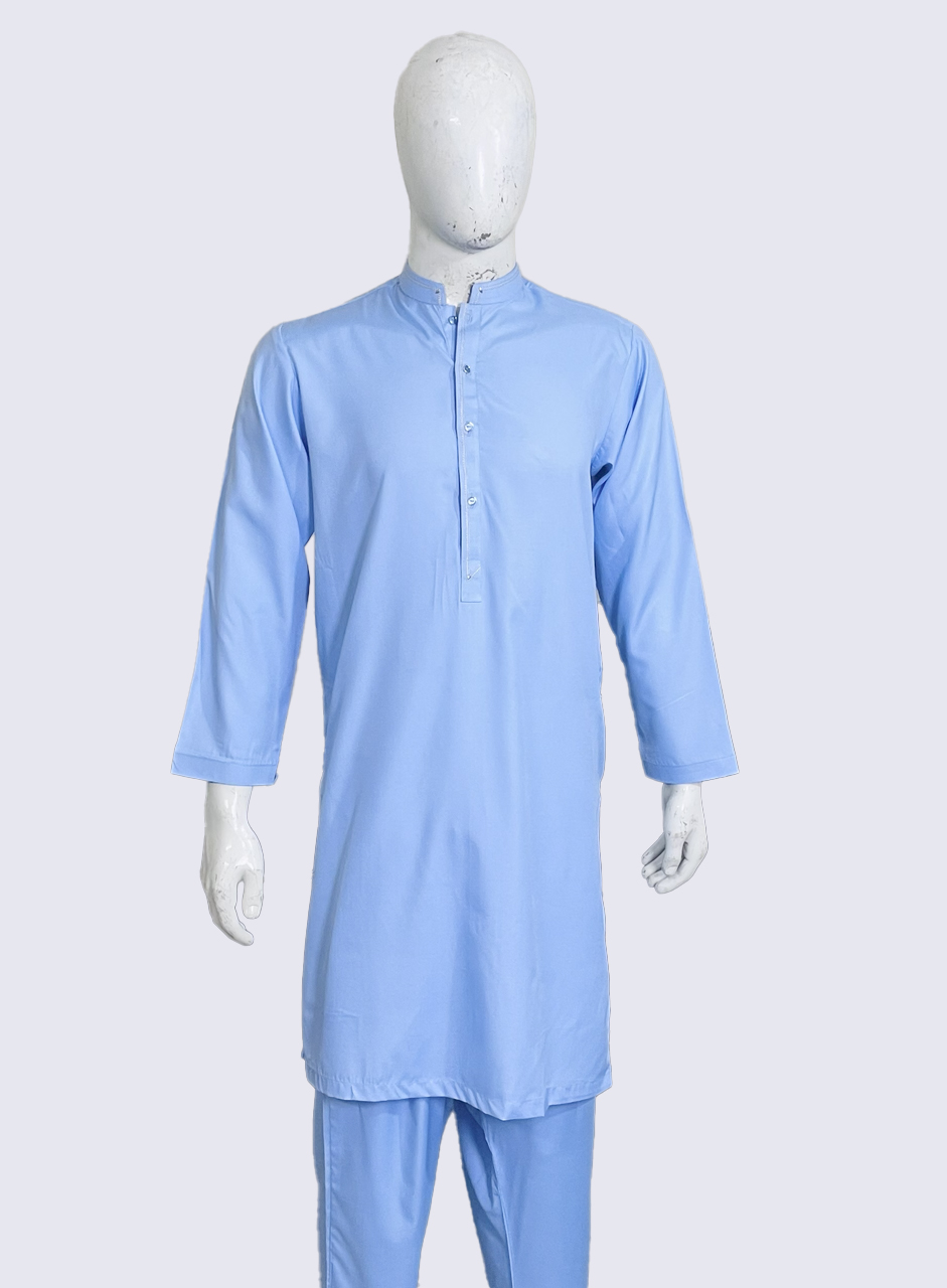 Sky blue Wash and Wear Men’s Shalwar Kameez