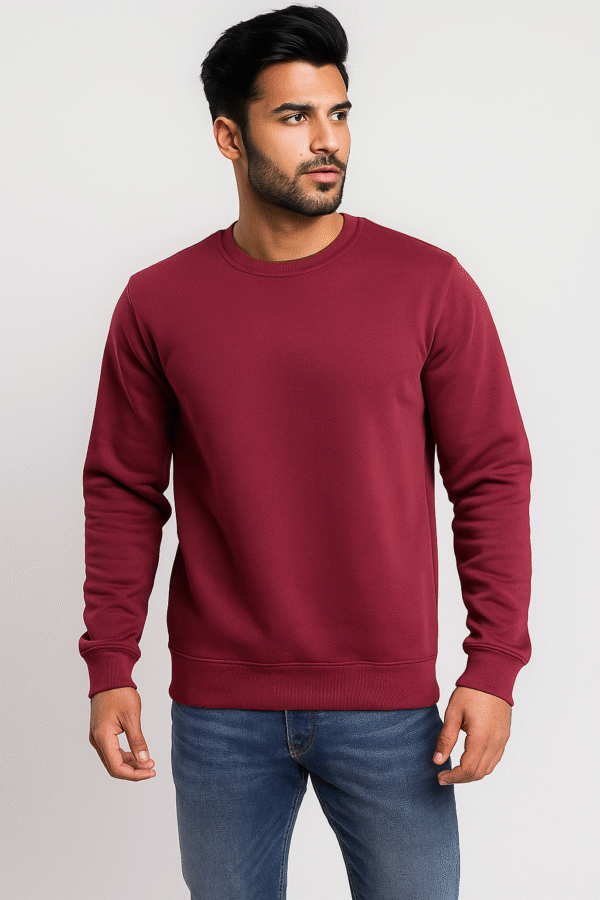 Wine Red Wholesale pullover sweatshirts