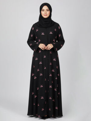 Black Embroidered Wholeasale Abaya