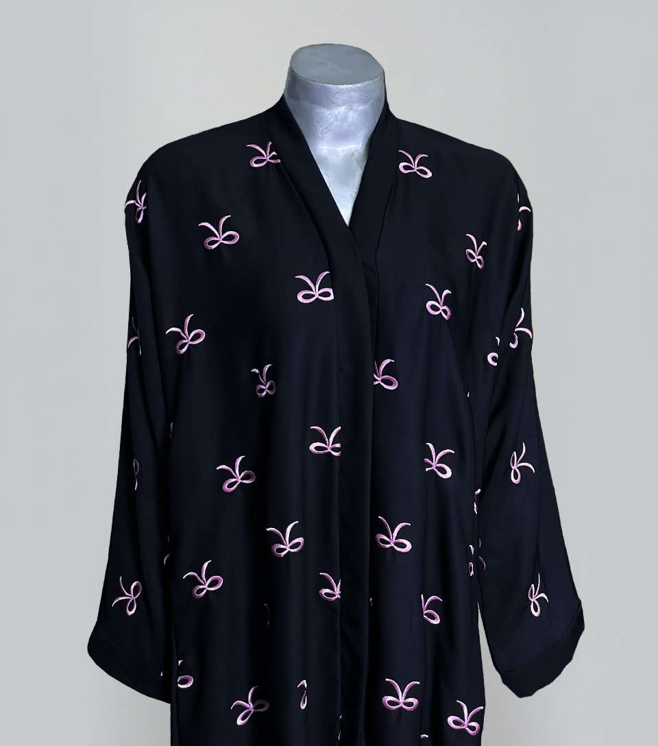 Black Embroidered Wholeasale Abaya (2)