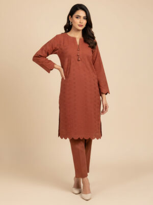 Brown Chikankari Co Ord Set Wholesale
