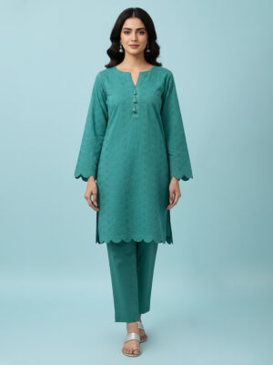 Cyan Chikankari Co Ord Wholesale