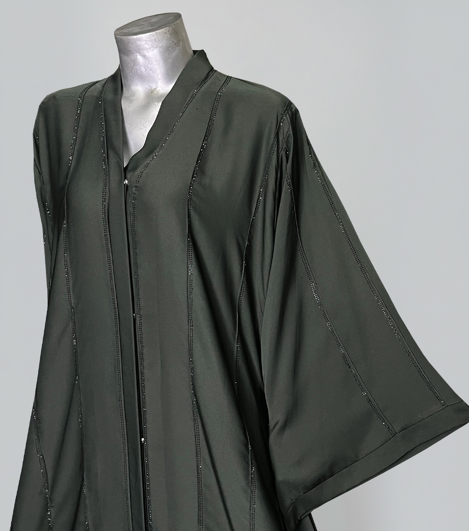 Dark Green Fancy wholesale Abaya