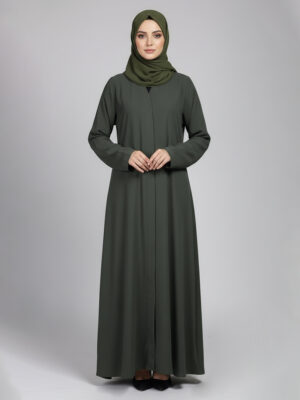 Luner Green plain wholesale abaya