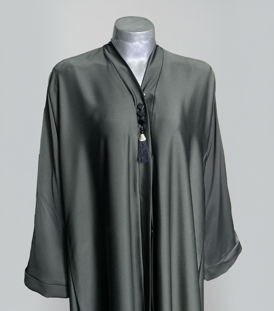 Mid Green fancy wholesale abaya
