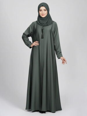 Mid Green fancy wholesale abaya
