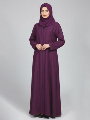 Plum Purple fancy wholesale abaya