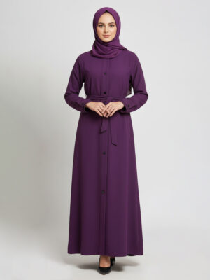 Purple embellished wholesale abaya