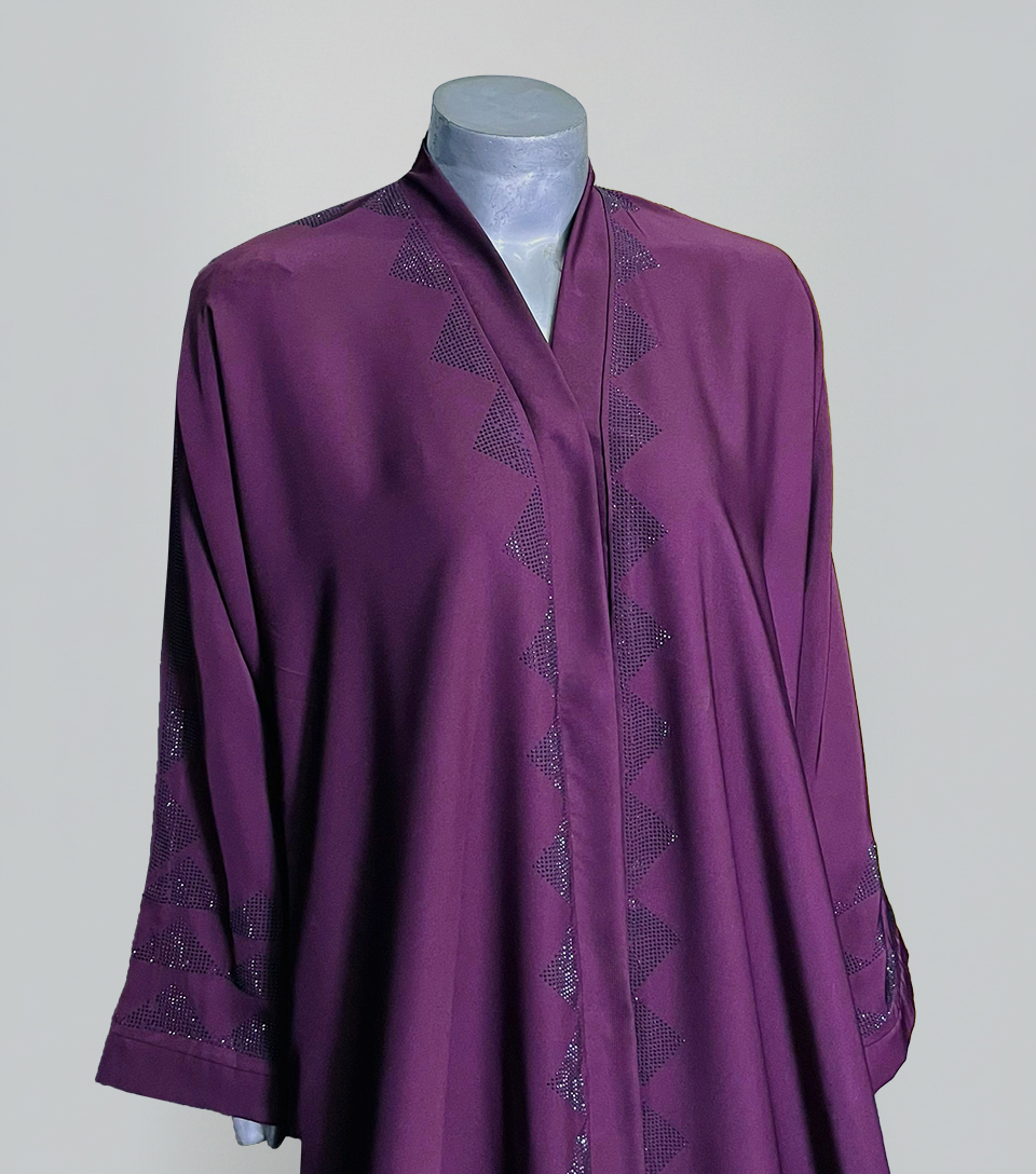 Reddish Magenta facny embellished wholesale abaya