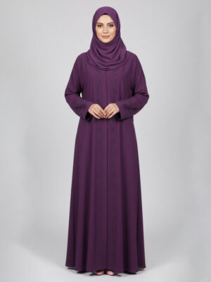 Reddish Magenta facny embellished wholesale abaya