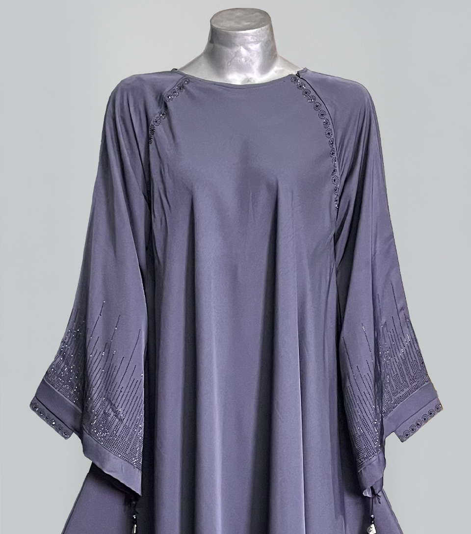 Storm Grey fancy wholesale abaya