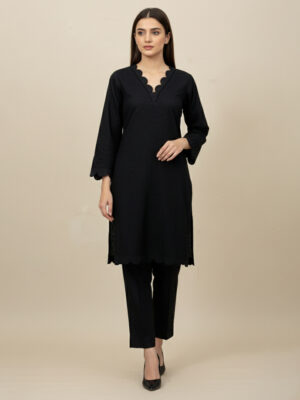 black chikankari co ord set wholesale