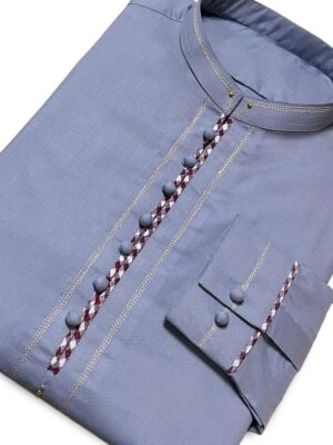 Cool Grey stitched mens suits wholesale