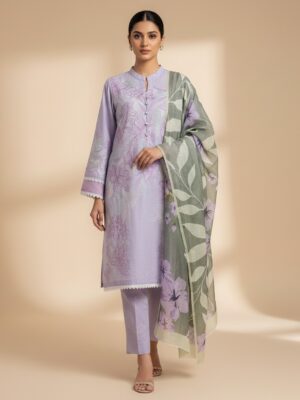 Eshal Lilac 3pc Wholesale Pakistani Suits