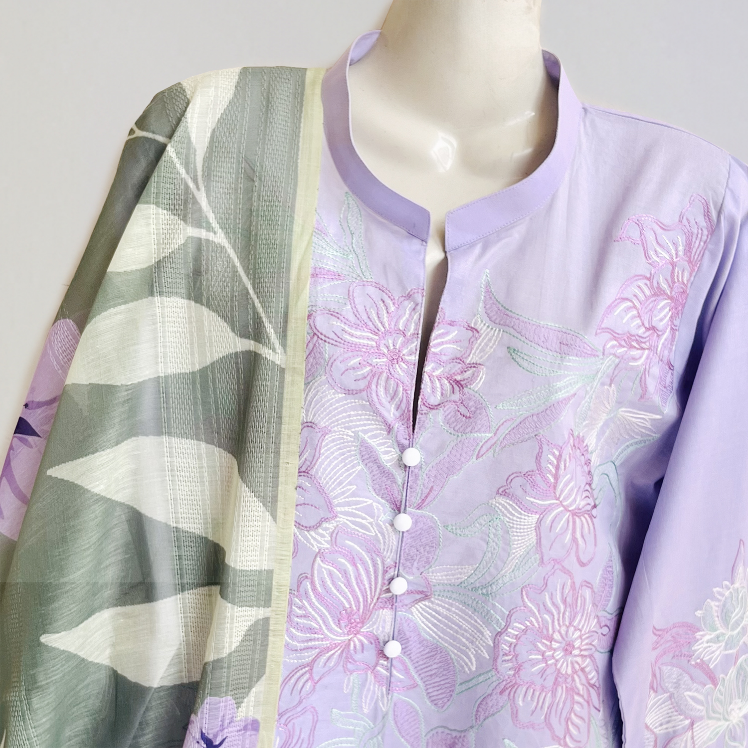 Eshal Lilac Wholesale three piece readymade suits