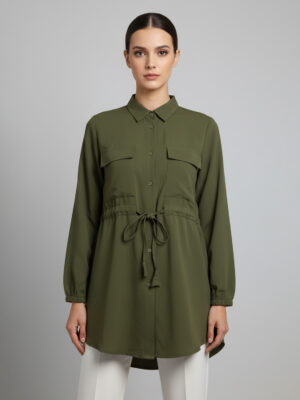 Long sleeves with elastic cuff detailing