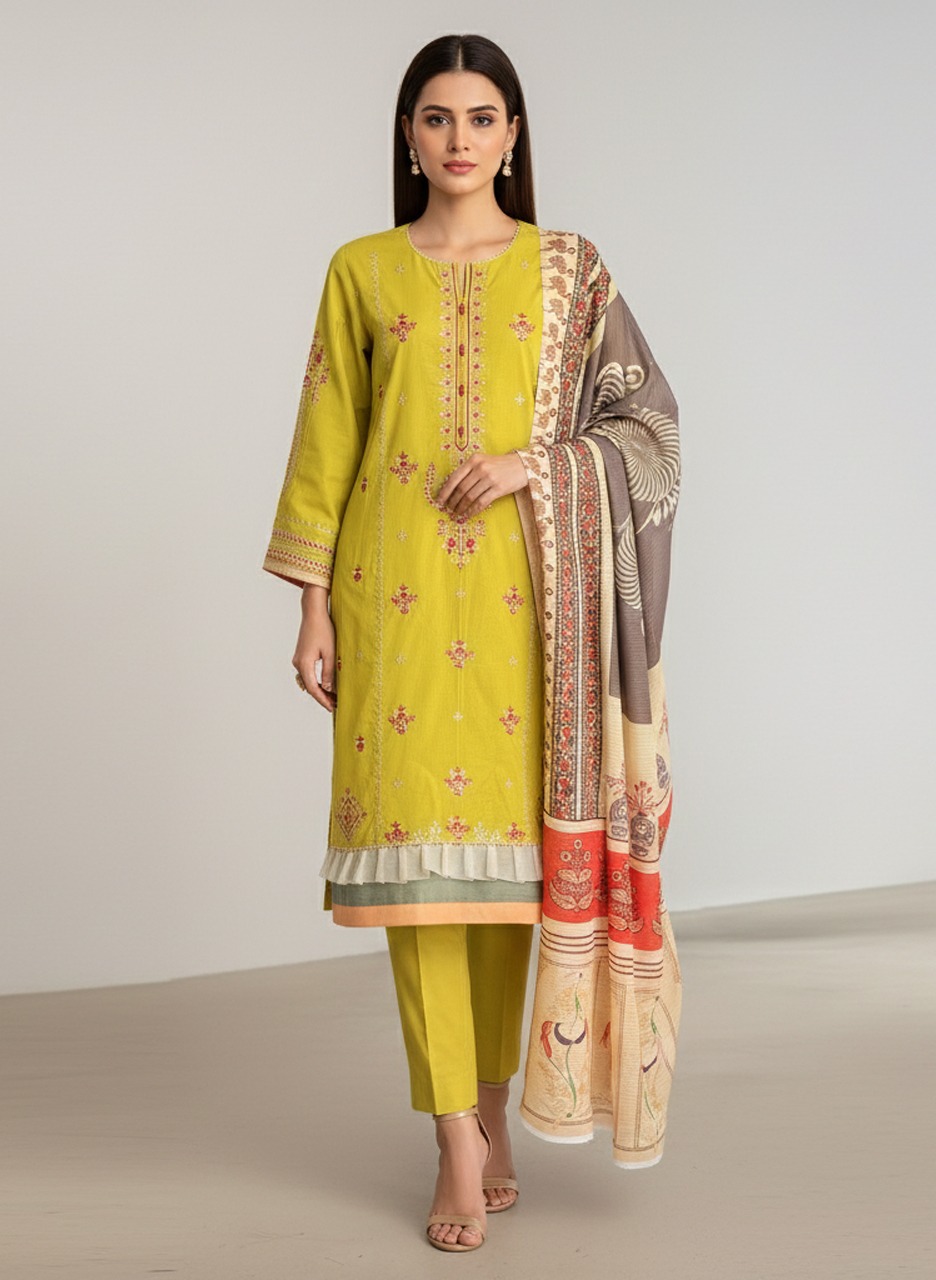 Zoya Saffron Wholesale three piece readymade suits