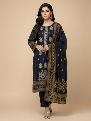Black pakistani wholesale dhanak suits