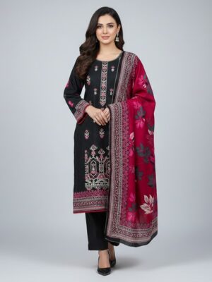 Black pakistani wholesale linen suits