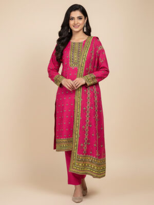 Bright Maroon Wholesale Pakistani Salwar Kameez