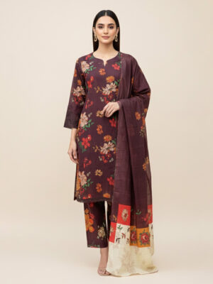 Brown Wholesale Pakistani Khaddar Suit