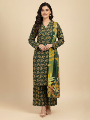 Dark Green Wholesale Pakistani Salwar Kameez