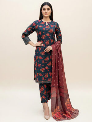 Dark Slate Wholesale Pakistani Khaddar Suit