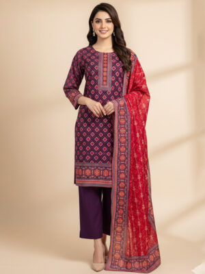 Deep Voilet Wholesale Pakistani Salwar Kameez