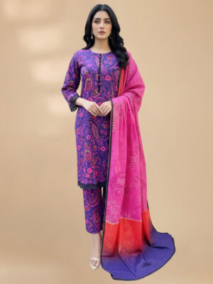 Lavender Wholesale Pakistani Khaddar Suit