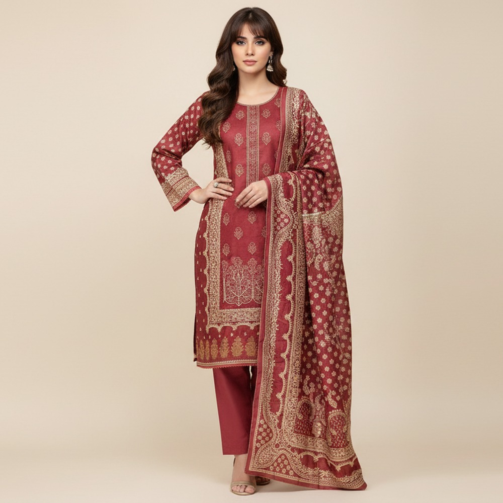 Light Maroon linen wholesale designer replica