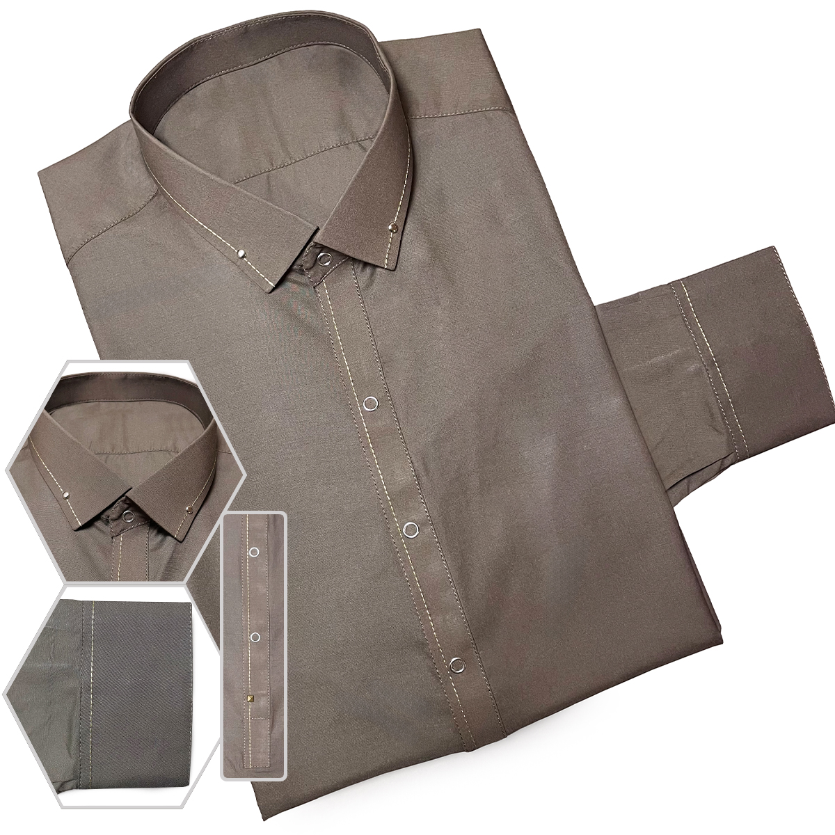 Mens Brownish Grey wholesale pakistani shalwar kameez