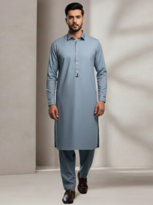 Mens Hit Grey wholesale pakistani shalwar kameez